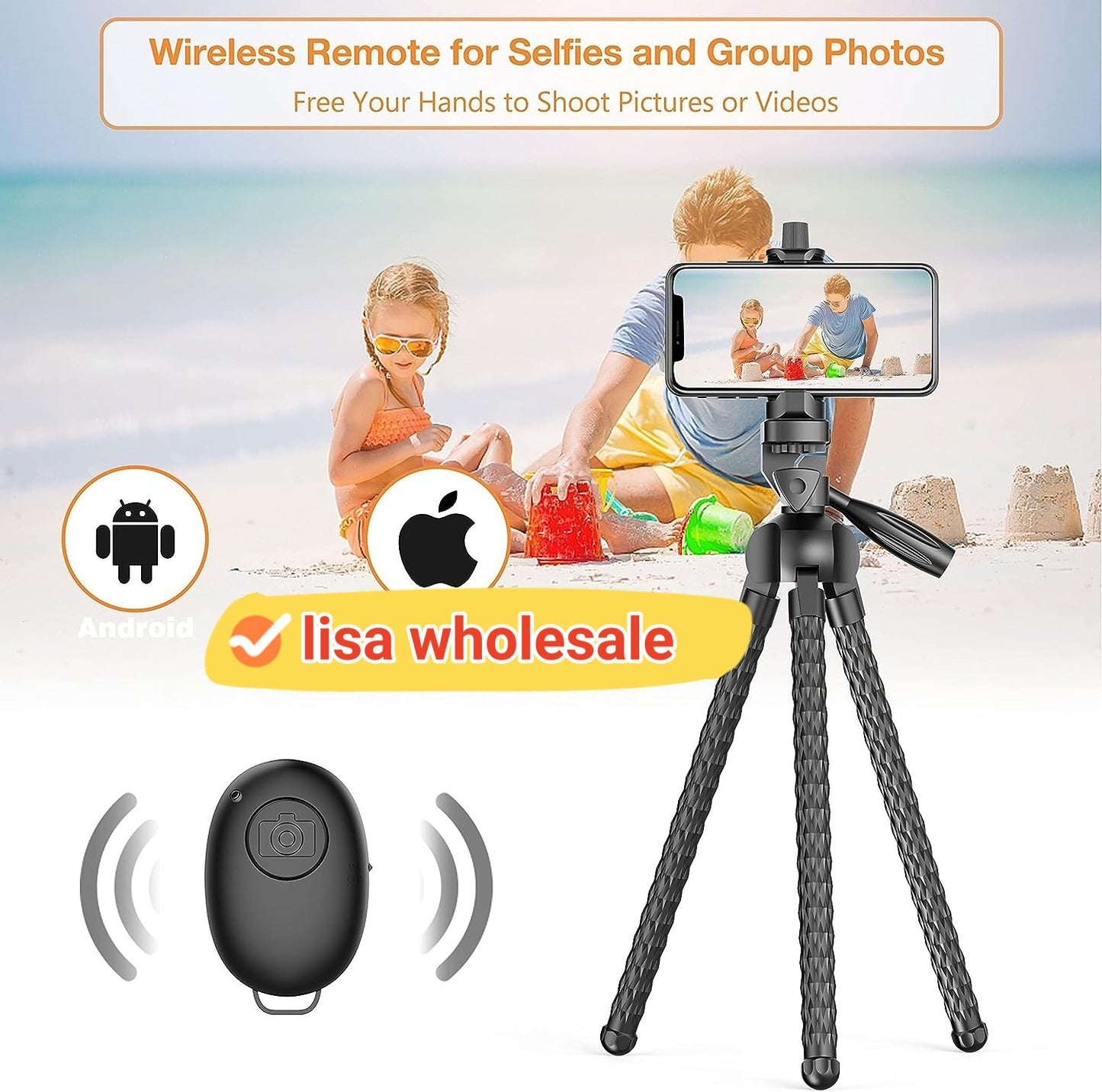 Tripodify™️ -Flexible Phone Tripod & Selfie Stick