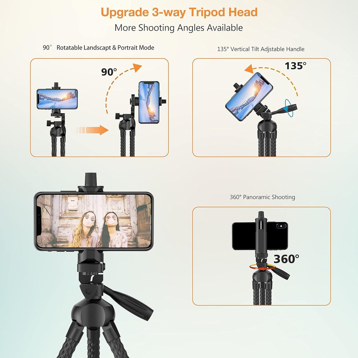 Tripodify™️ -Flexible Phone Tripod & Selfie Stick