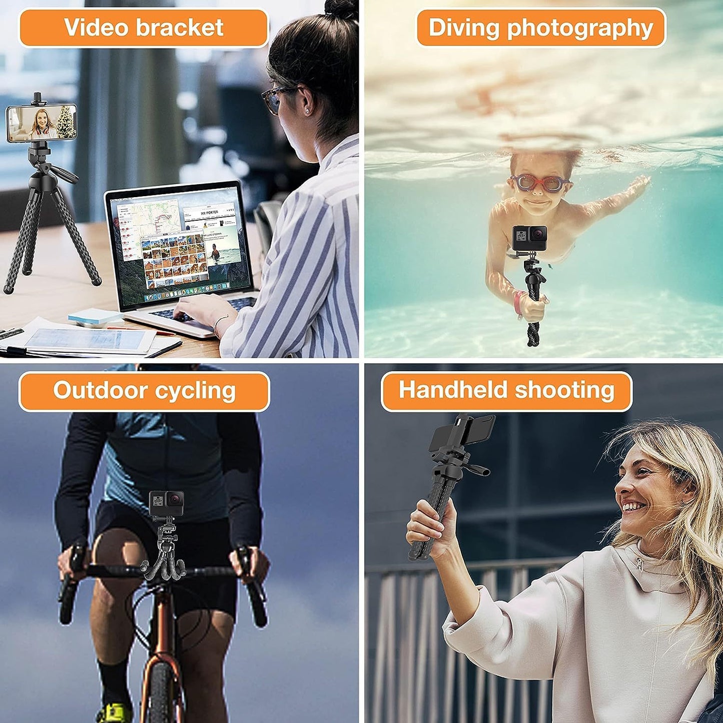 Tripodify™️ -Flexible Phone Tripod & Selfie Stick