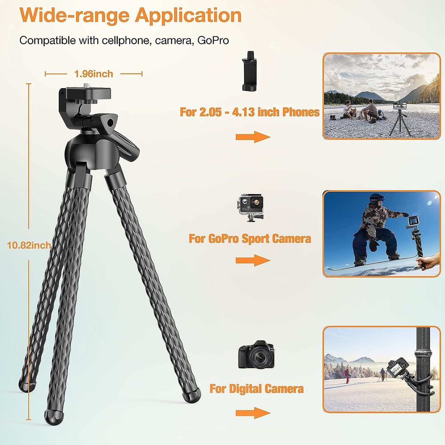 Tripodify™️ -Flexible Phone Tripod & Selfie Stick